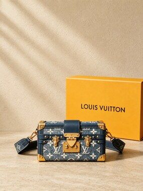 Louis Vuitton Petite Malle Monogram Jacquard Denim | New / Unused